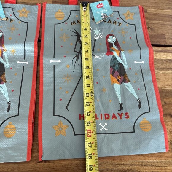 2 Disney Nightmare Before Christmas Jack Skellington Sally Shopping Treat Bag - Picture 5 of 8